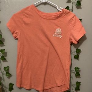Stay Sunny Peach Oversized T-Shirt